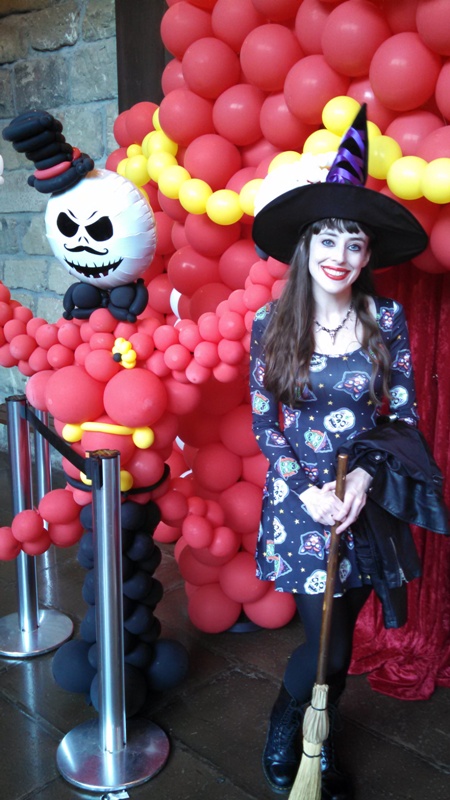 Gwendolyn with carnival display