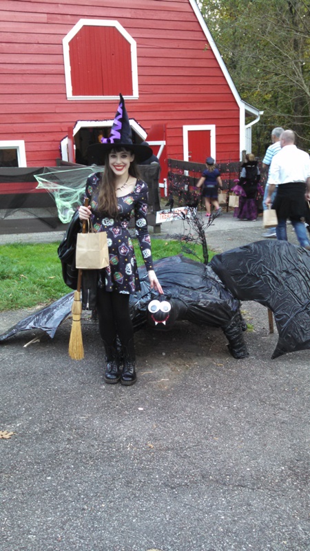 With giant bat